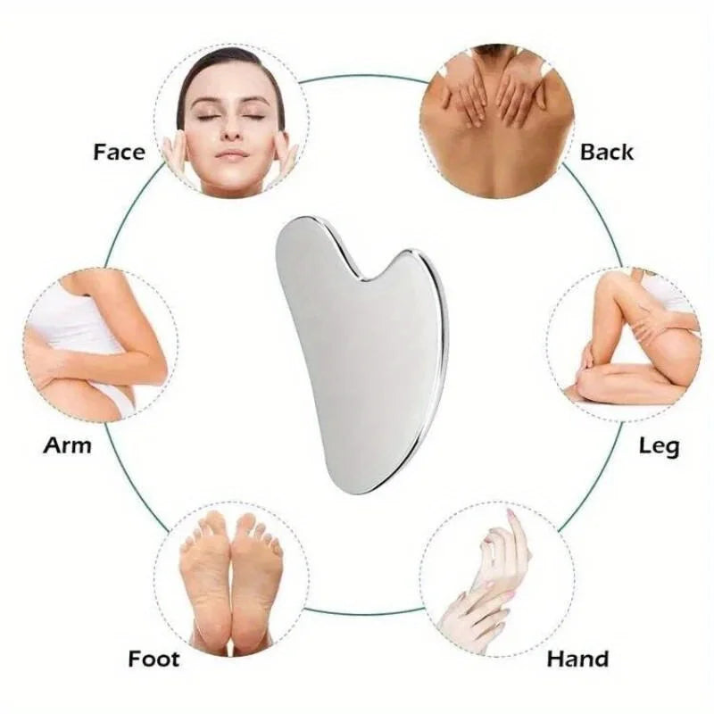 Stainless Steel Gua Sha Board – Face Sculpting Beauty Tool Gua Sha Beauty Tool PLUSH