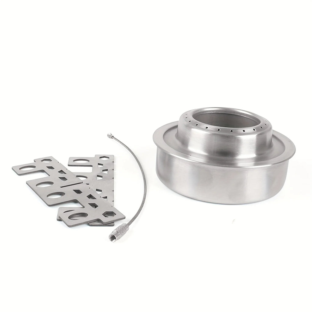 Portable Stainless Steel Alcohol Stove – Camping Burner Camp Alcohol Stove PLUSH
