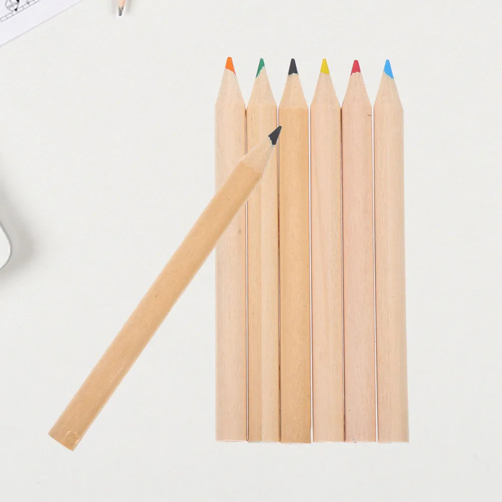 Mini Colored Pencils Set 3.5" Vibrant Wood Core Art Supplies Colored Pencil Set PLUSH