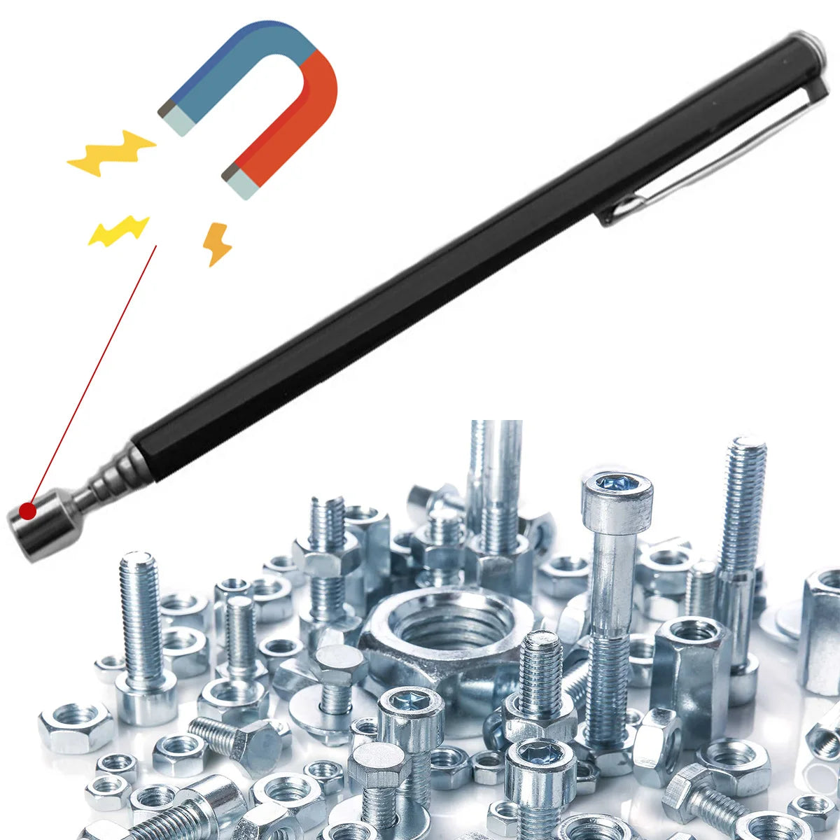 Telescoping Magnetic Pickup Tool 1.5LB Extendable Magnet Pen Magnetic Pickup Tool PLUSH