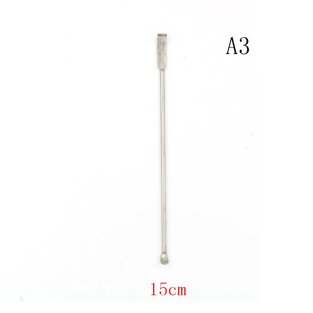 Stainless Steel Micro Spatula – Double-Ended Lab Scoop Spoon Lab Micro Spatula PLUSH 15cm