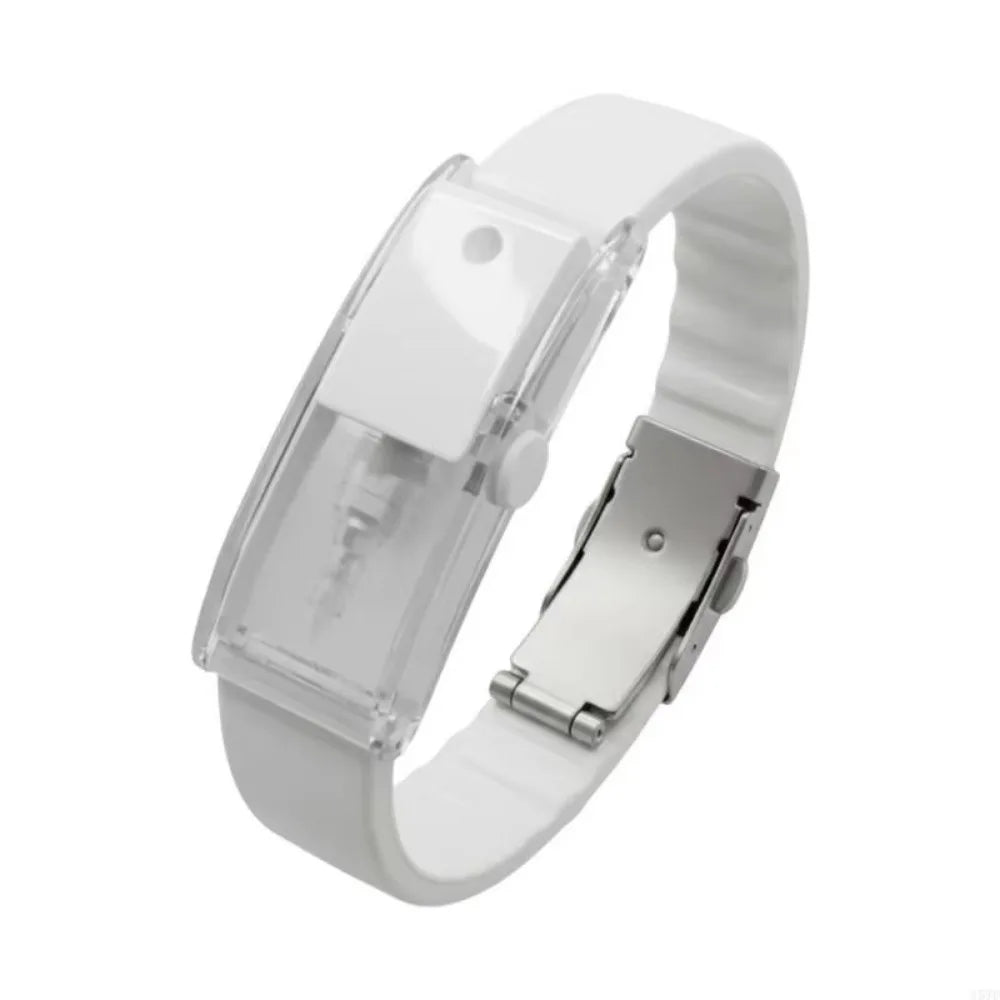 PVC Scent Diffuser Bracelet – Refillable Adjustable Wristband Scent Diffuser Bracelet PLUSH White