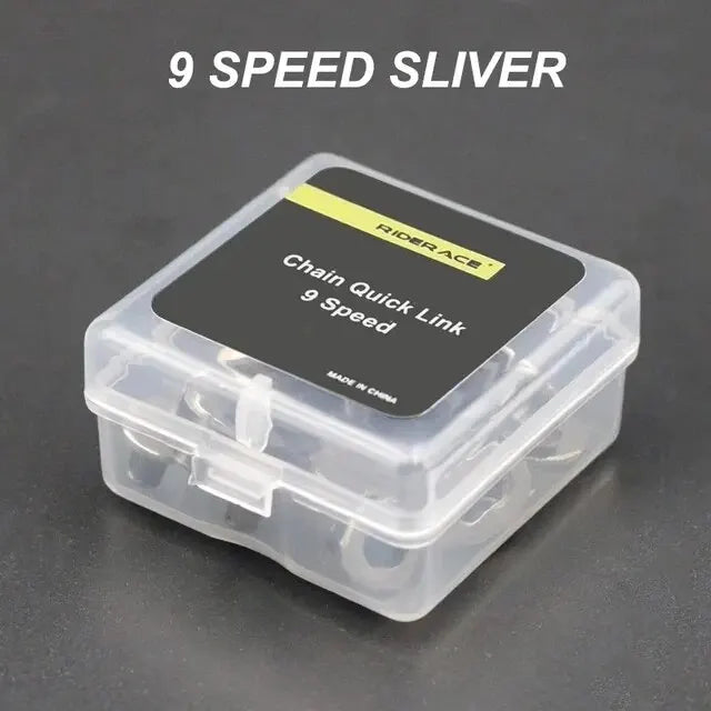 RIDERACE Quick Master Links 10/11/12 Speed Bike Chain – 5 Pairs Bike Chain Connector PLUSH 9 speed