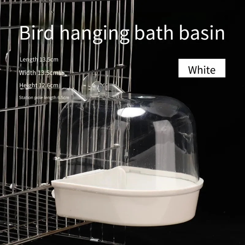 Bird Bath Box for Parakeets, Cockatiels & Lovebirds | Anti-Splash Bird Bath Box PLUSH