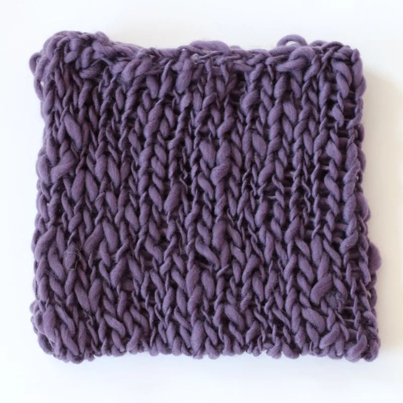 Newborn Photography Prop Blanket – Handmade Flokati Weave Mat Baby Photo Prop PLUSH