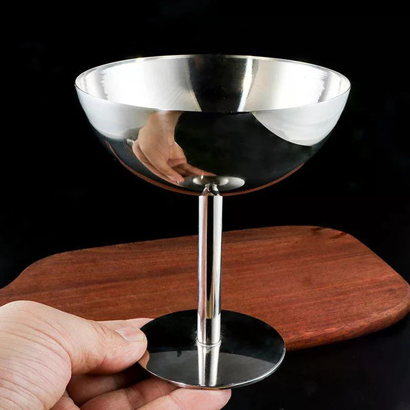 Stainless Steel Goblet Cup – Ice Cream & Dessert Bowl Dessert Serving Bowl PLUSH
