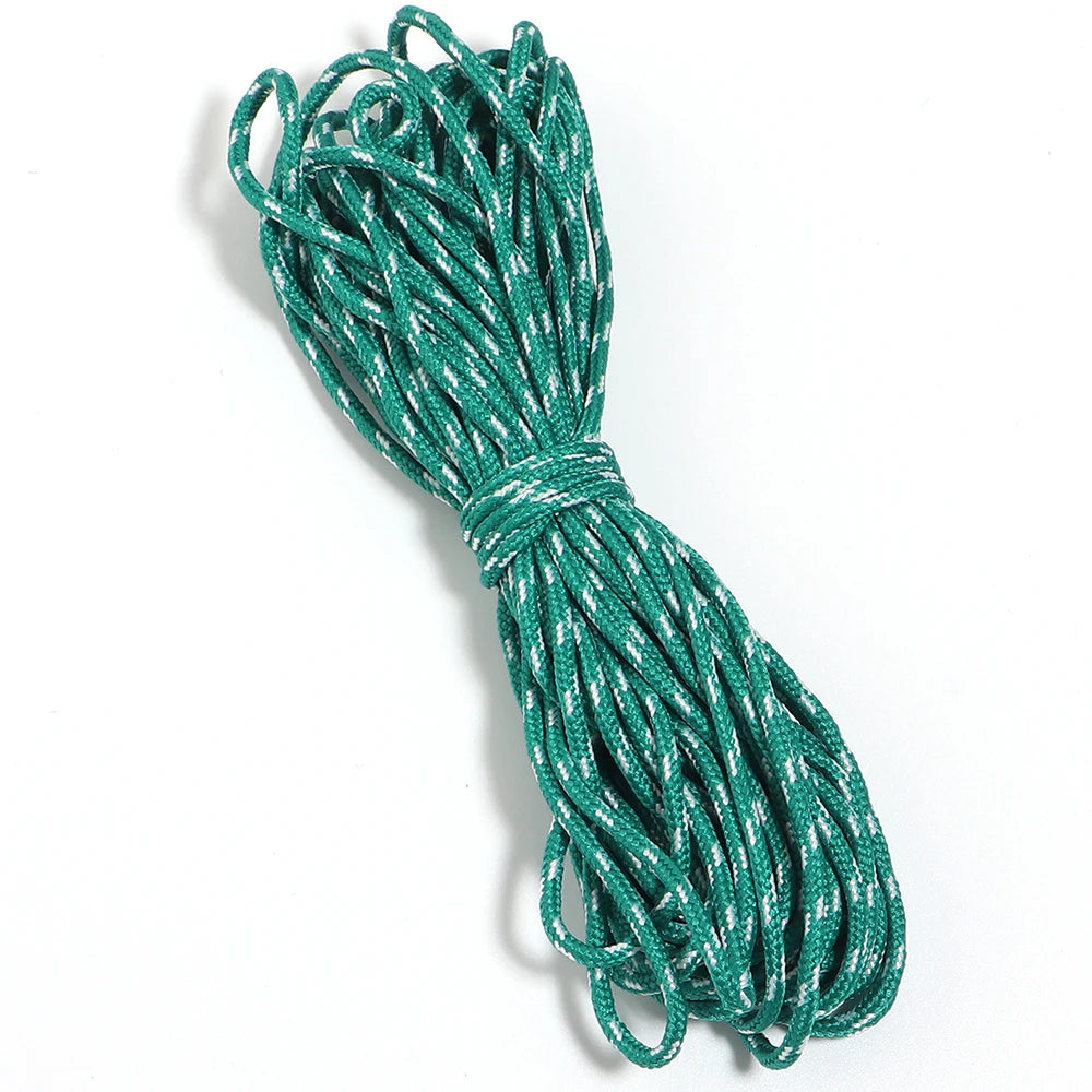 10 Yards 2mm Camouflage Polyester Braided Paracord DIY Cord Braided Paracord Rope PLUSH green