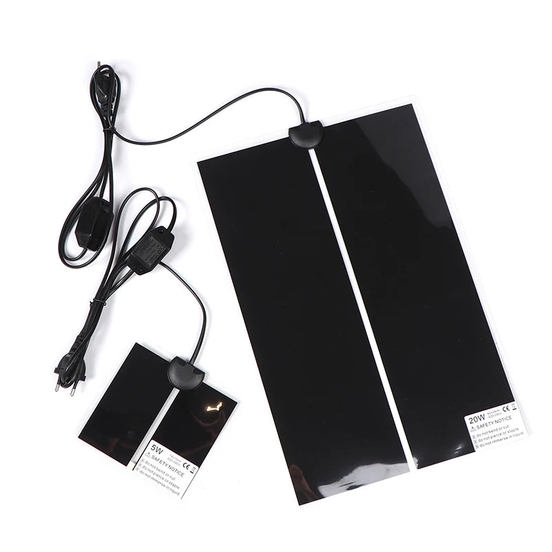 Reptile Terrarium Heat Mat 5–45W Adjustable Temperature Control Reptile Heating Mat PLUSH