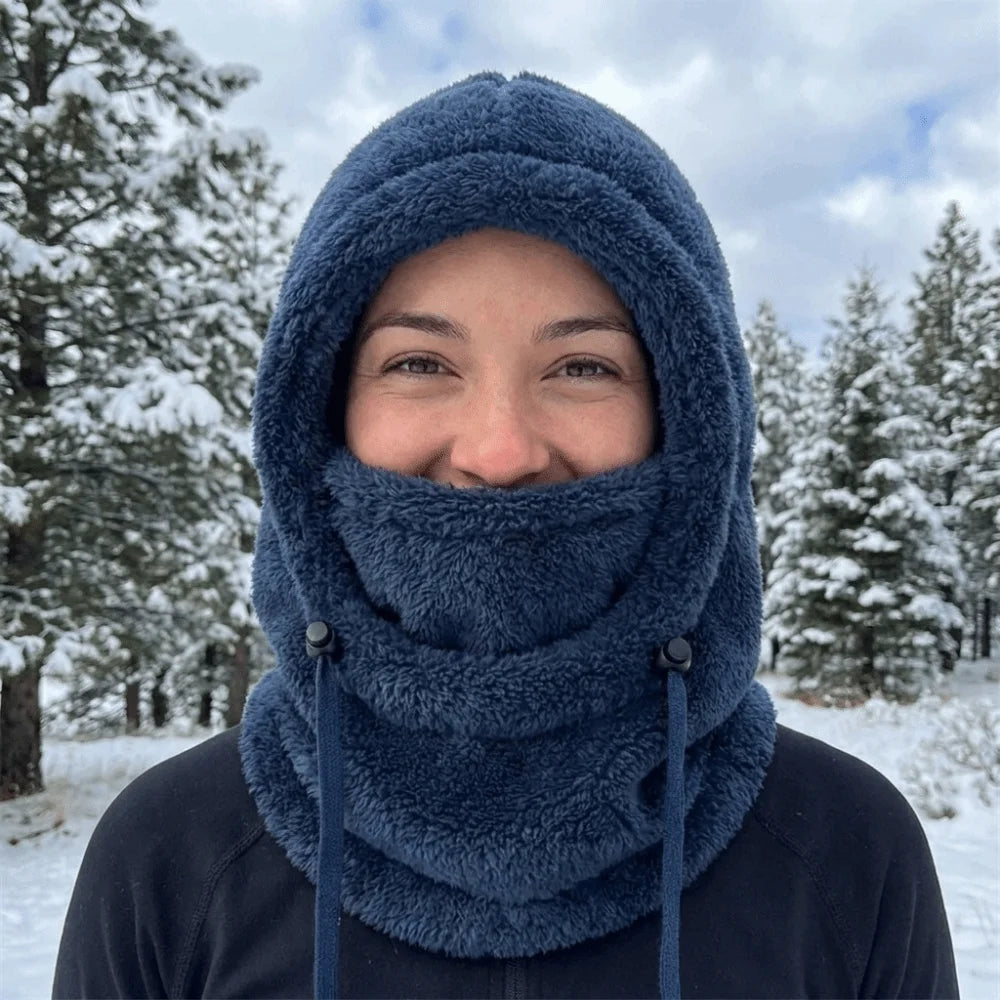Women's Knit Balaclava Ski Mask – Windproof Winter Hood Cap Balaclava Winter Hat PLUSH