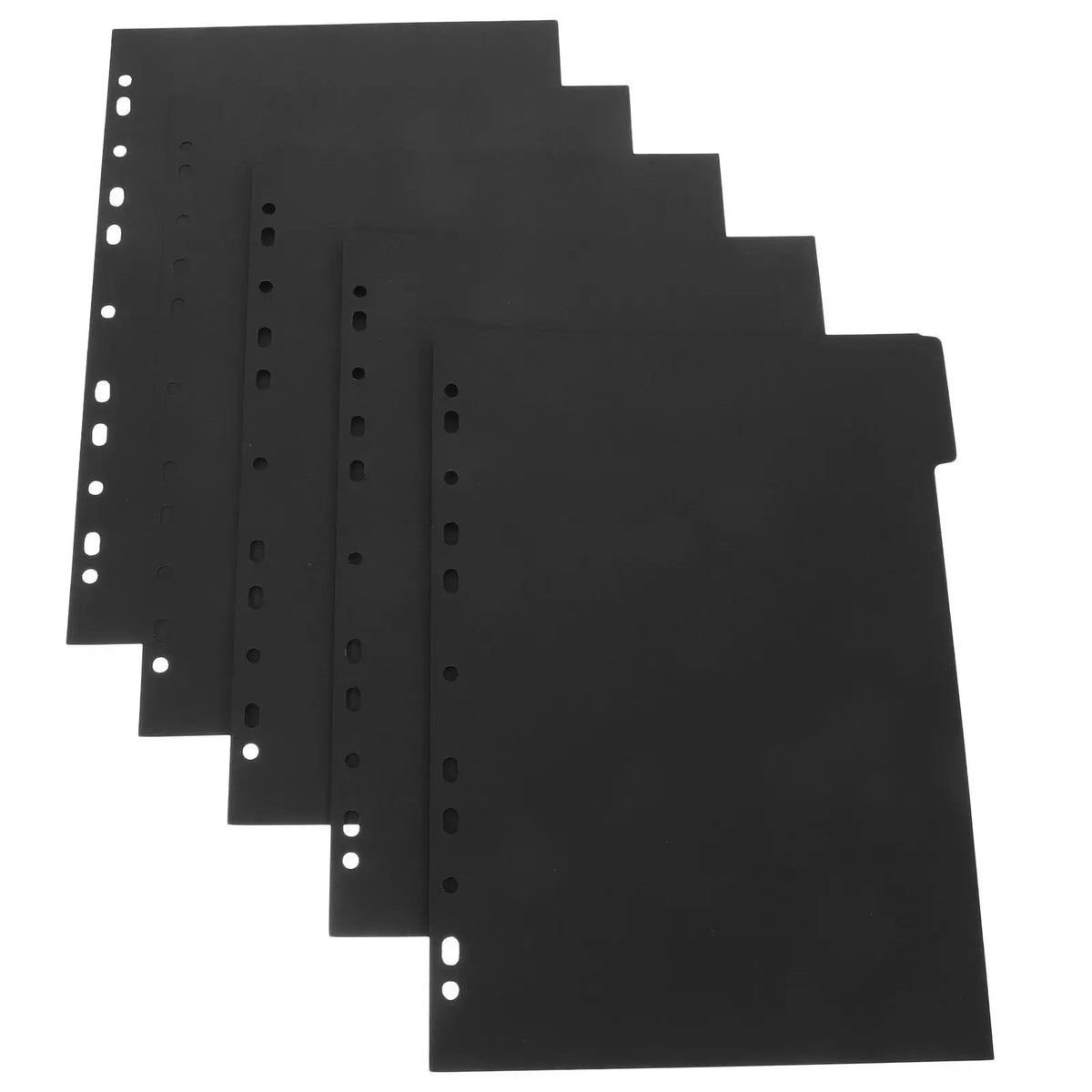 A4 Binder Index Dividers – 5 Sheet Detachable Page Separators Binder Dividers PLUSH