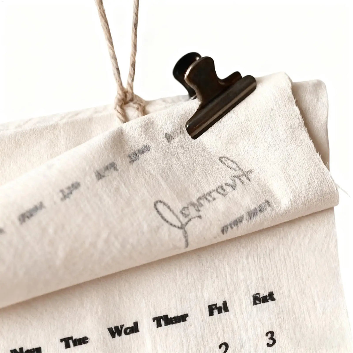 2026 Fabric Wall Calendar – Monthly Planner for Home Wall Calendar PLUSH