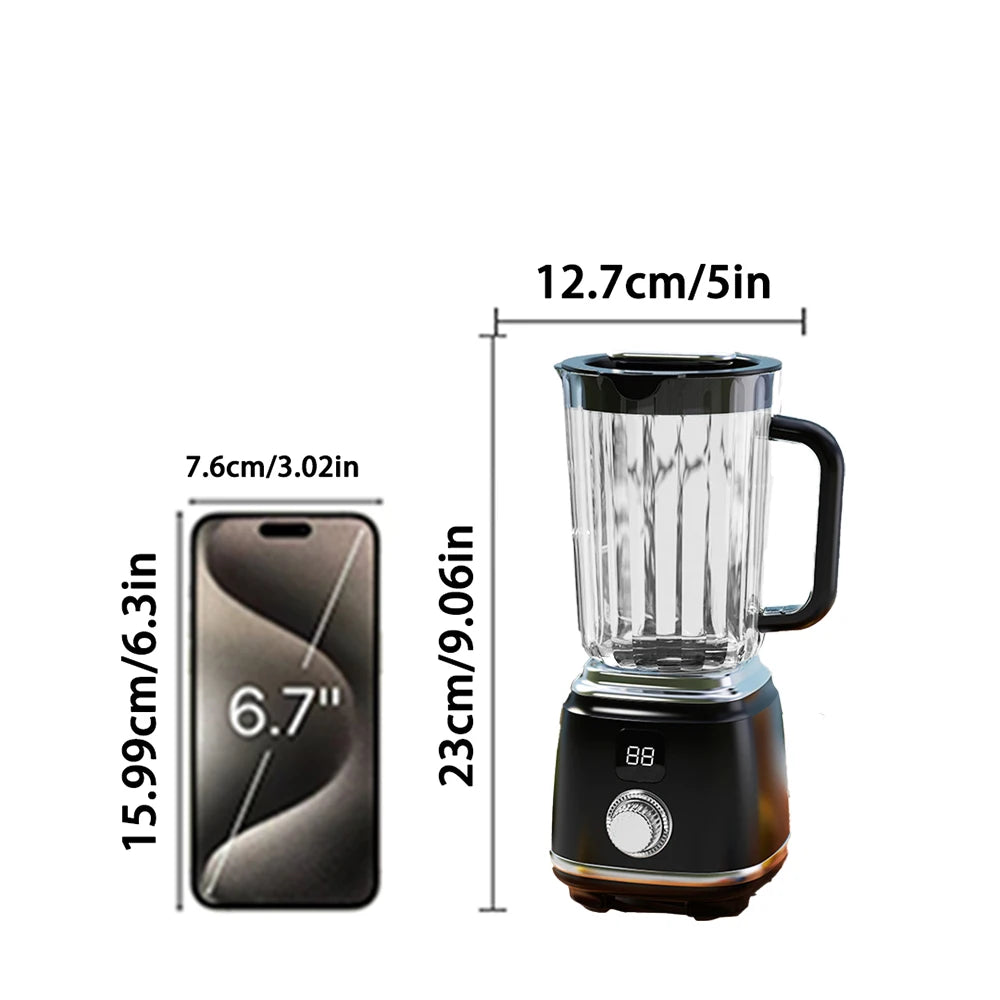 USB Portable Blender LED Display – Ice Crusher Smoothie Maker Portable Blender PLUSH