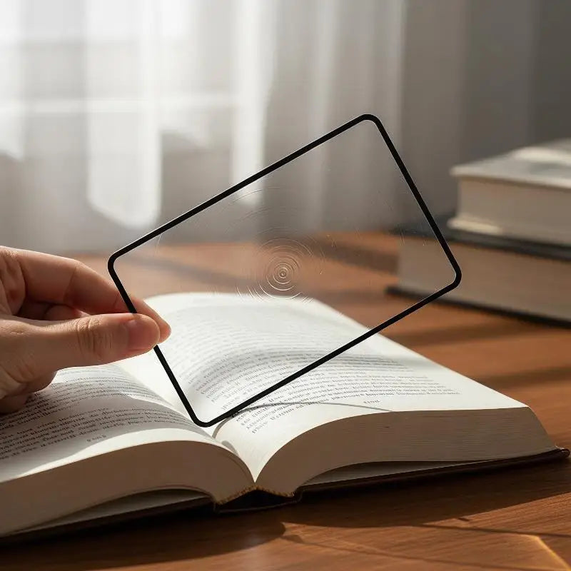 Full Page Sheet Magnifier – Ultra-Thin 20x Lens for Books Sheet Magnifier PLUSH
