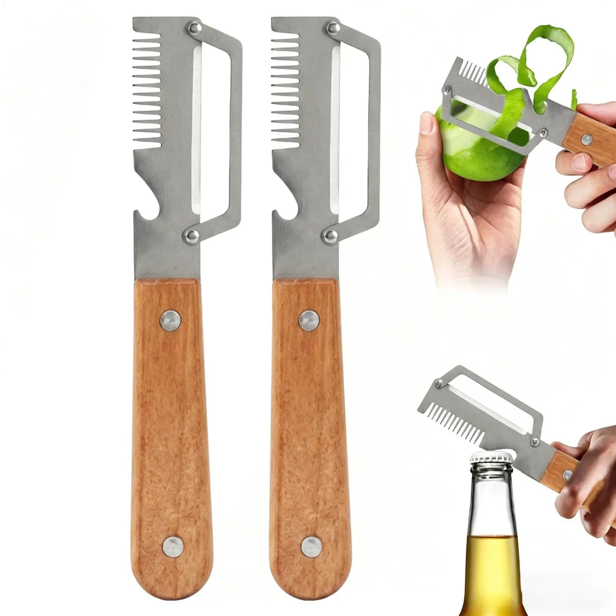 Stainless Steel Vegetable Peeler Set 2Pcs – Kitchen Peelers Vegetable Peeler Set PLUSH