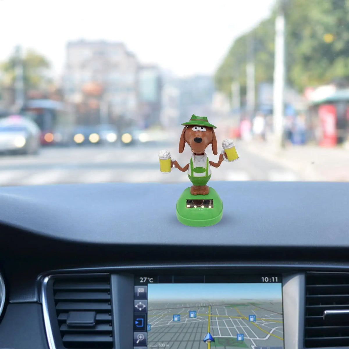 Solar Dancing Dog Bobble Head – Car Dashboard Toy Solar Bobble Head Toy PLUSH