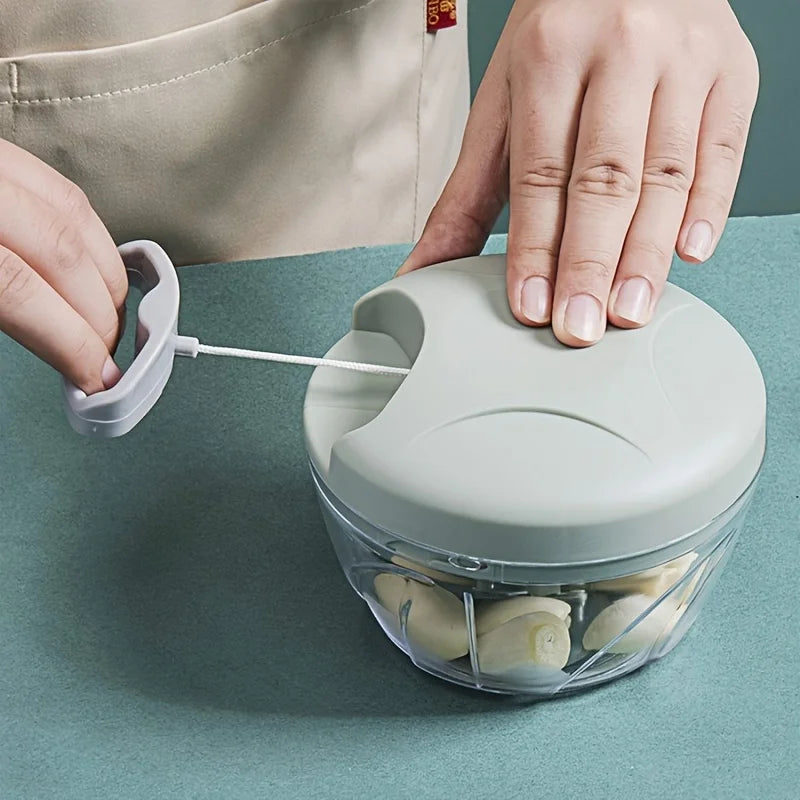 Manual Food Chopper – Hand-Pull Vegetable & Meat Slicer Manual Food Chopper PLUSH
