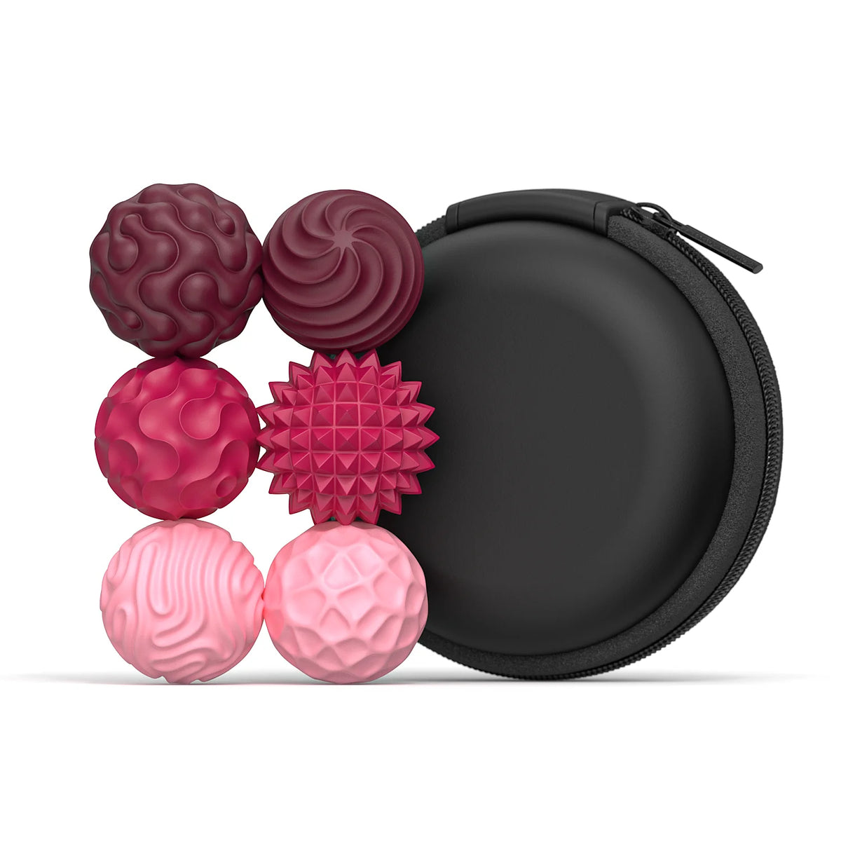 Silicone Magnetic Fidget Balls | Sensory Toy – 6 or 12 Pcs Magnetic Fidget Toy PLUSH Red-6pcs