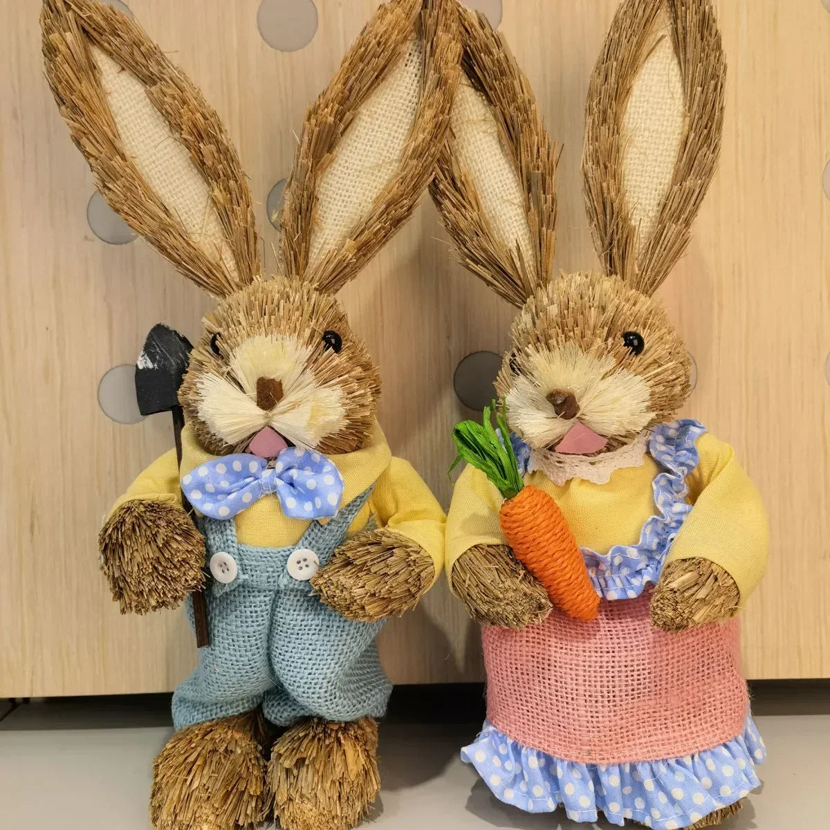 Straw Bunny Rabbit Decorations – Easter, Home & Wedding Décor Easter Bunny Decoration PLUSH