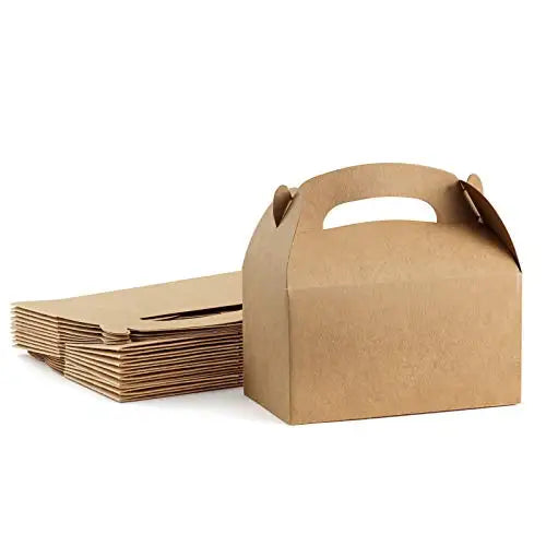 10-Pack White Gable Gift Boxes with Handles – 6.2x3.5x3.5" Gift Boxes PLUSH 10pcs Khaki 3.5x6.2x3.5inch Other