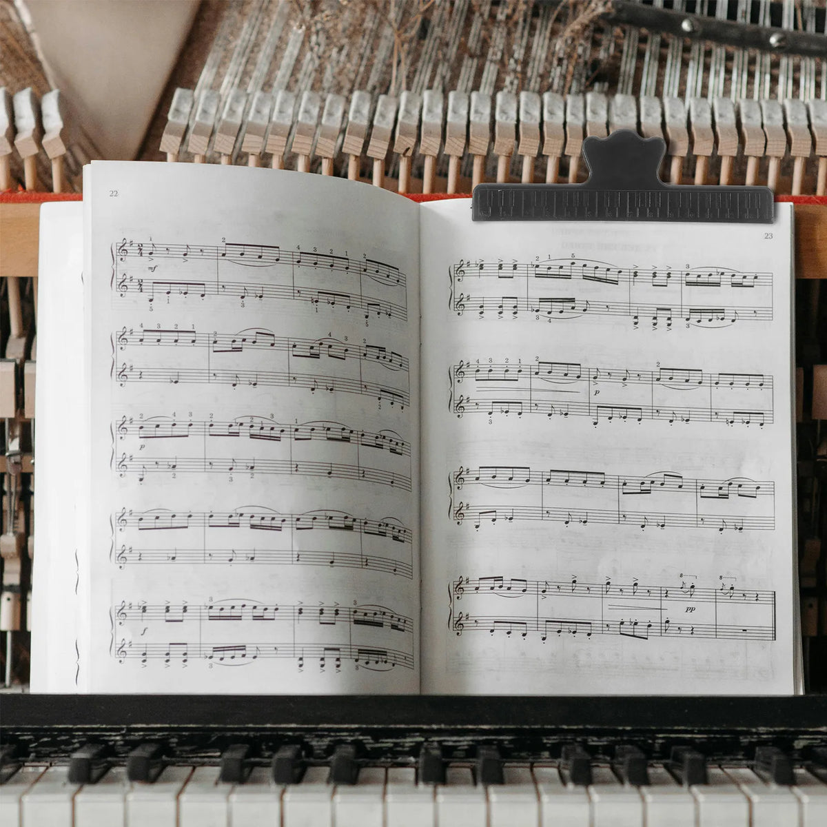 3-Pack Plastic Sheet Music Clips – Book & Score Page Holder Sheet Music Clip PLUSH