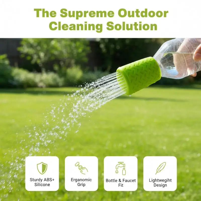 Portable Silicone Pet Bathing Shower Head – Bottle Cap Sprinkler Pet Shower Attachment PLUSH