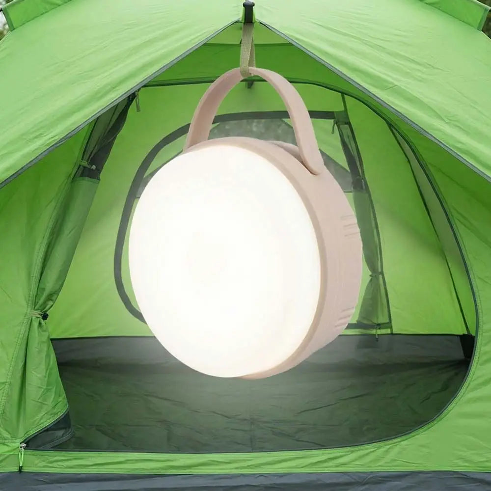 USB Rechargeable Camping Tent Light with Hook – Dimmable LED Camping Lantern PLUSH