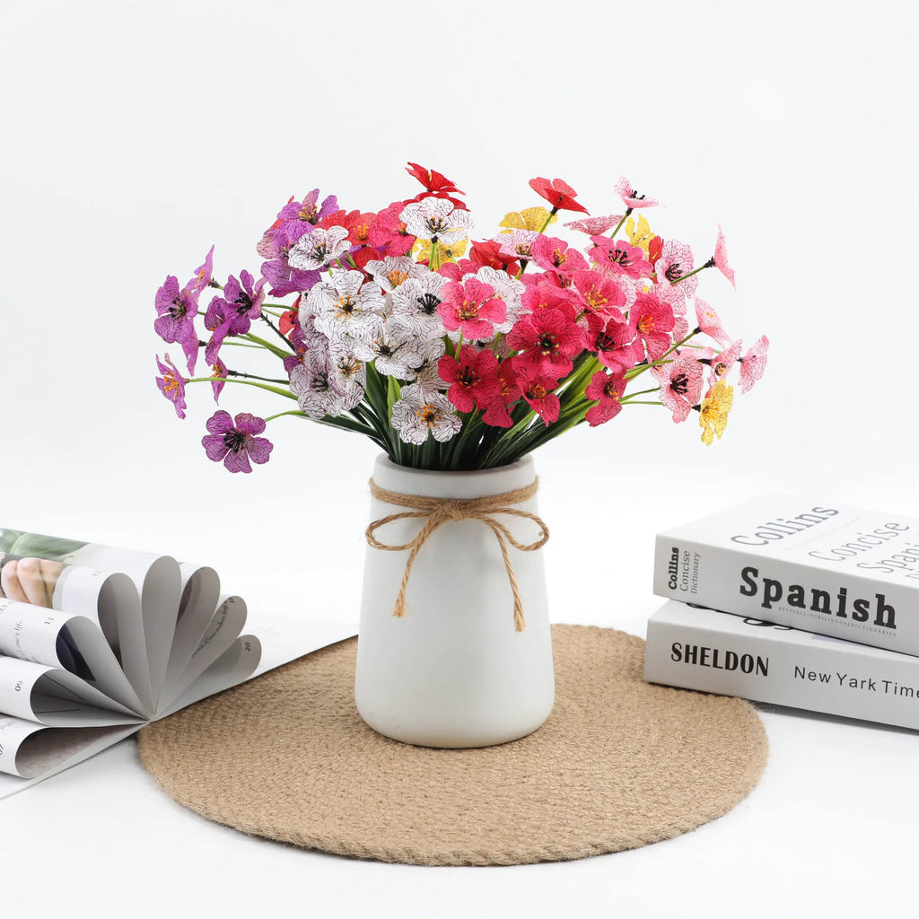 Purple UV-Resistant Artificial Orchid Flowers for Outdoor Decor Artificial Flowers PLUSH