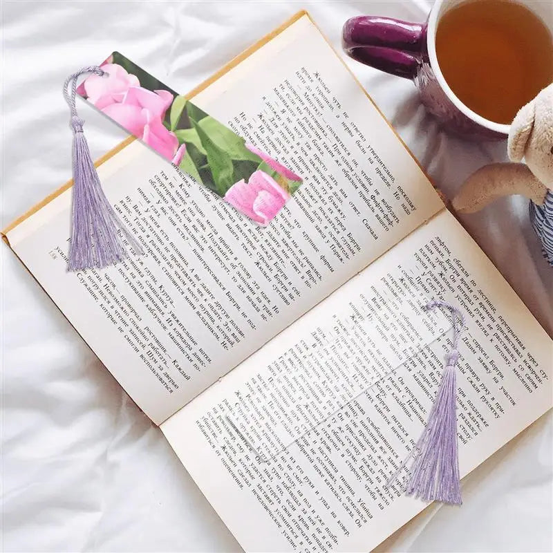 30 Sets Clear Acrylic Bookmarks with Tassels | DIY Craft Acrylic Bookmarks PLUSH