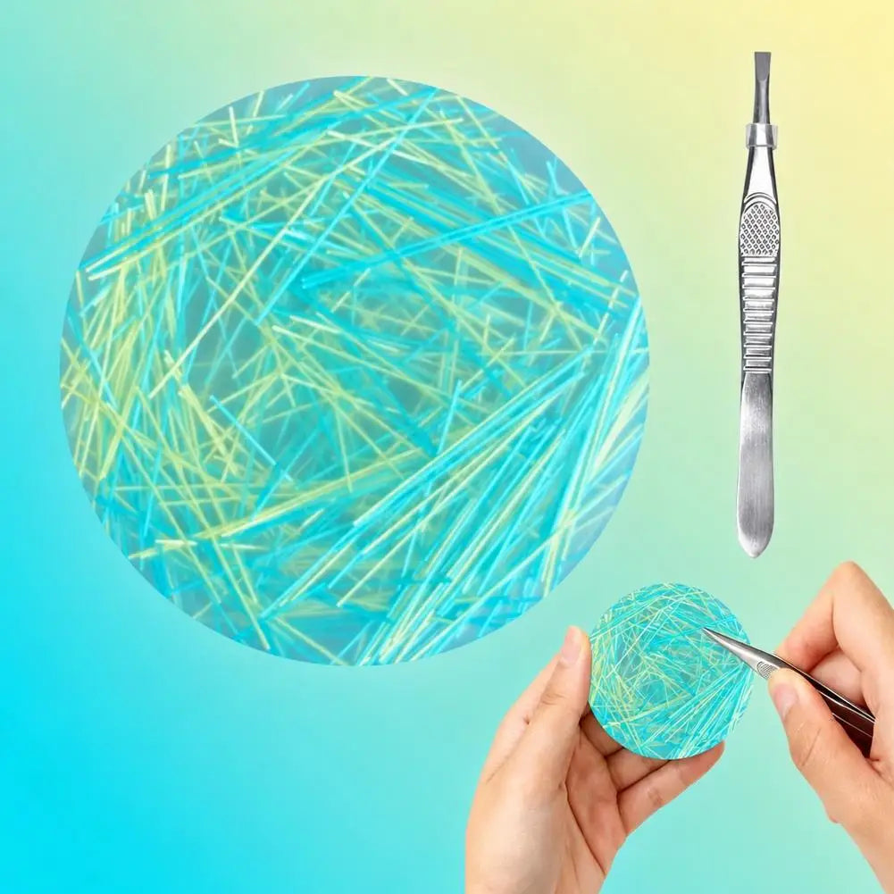Silicone Thread Pulling Sensory Fidget Toy with Tweezers Sensory Fidget Toy PLUSH