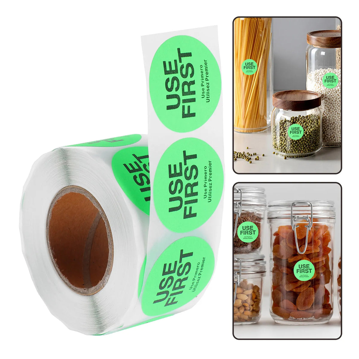 Use First Food Rotation Labels – 500 Removable Kitchen Stickers Food Rotation Labels PLUSH other