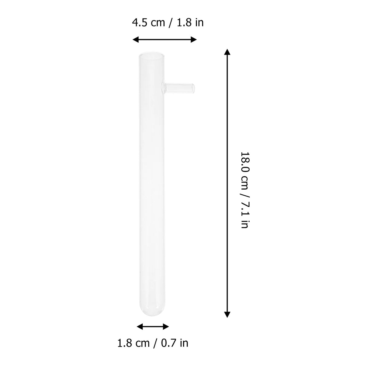6-Pack Borosilicate Glass Side Arm Test Tubes – Lab Supply Glass Lab Test Tubes PLUSH