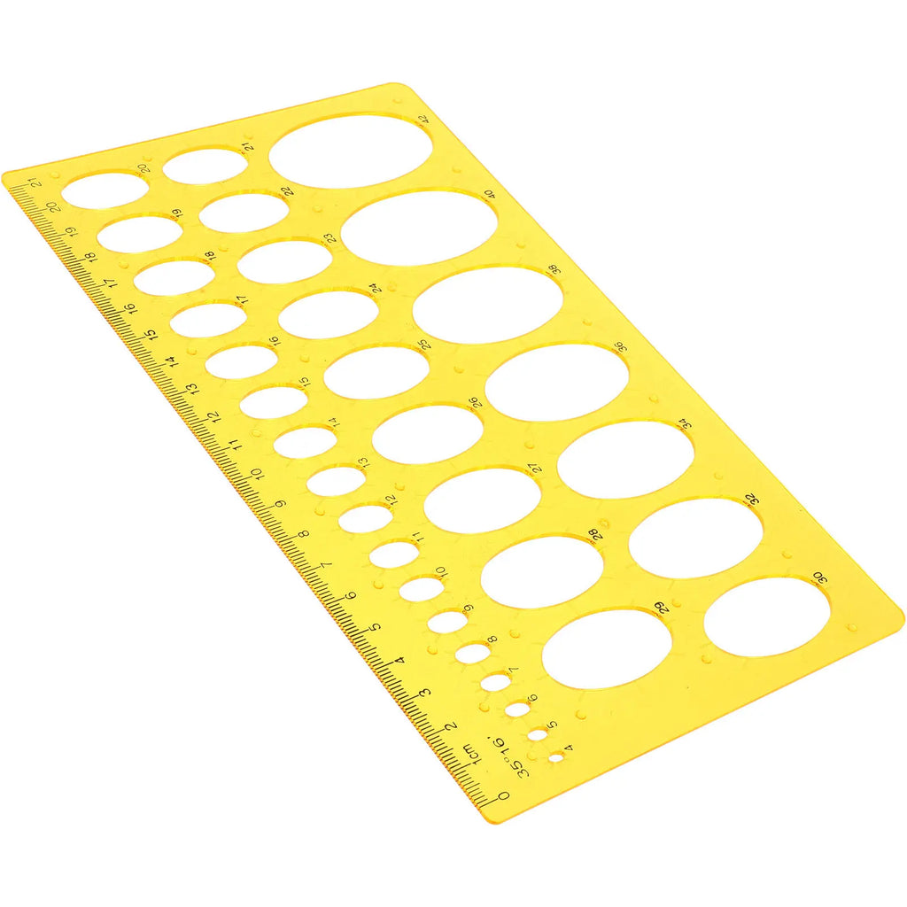 Ellipse Drawing Template Clear Plastic Drafting Ruler Drafting Template Ruler PLUSH