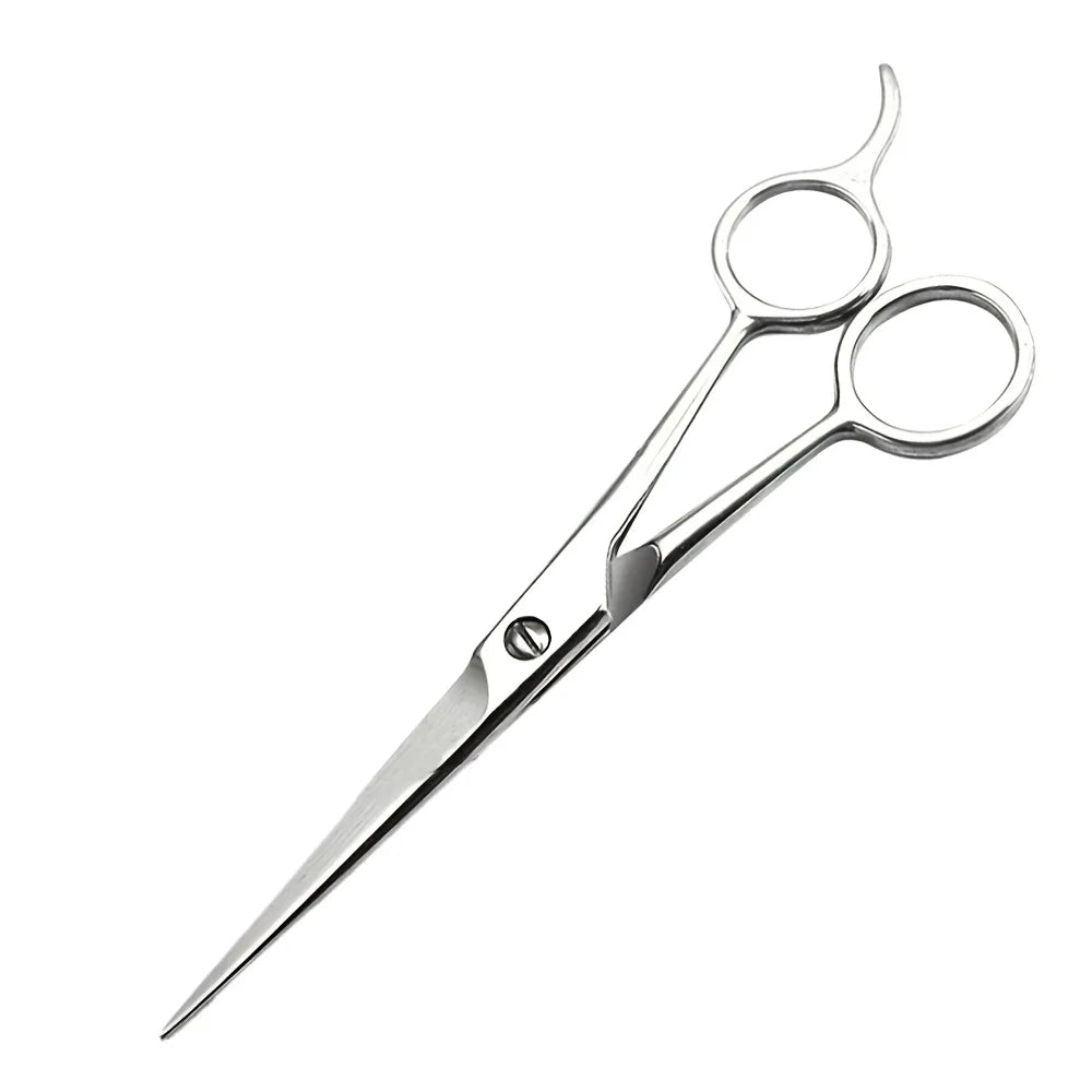 Stainless Steel Barber Shears – Haircut & Beard Scissors Barber Shears PLUSH Silvery