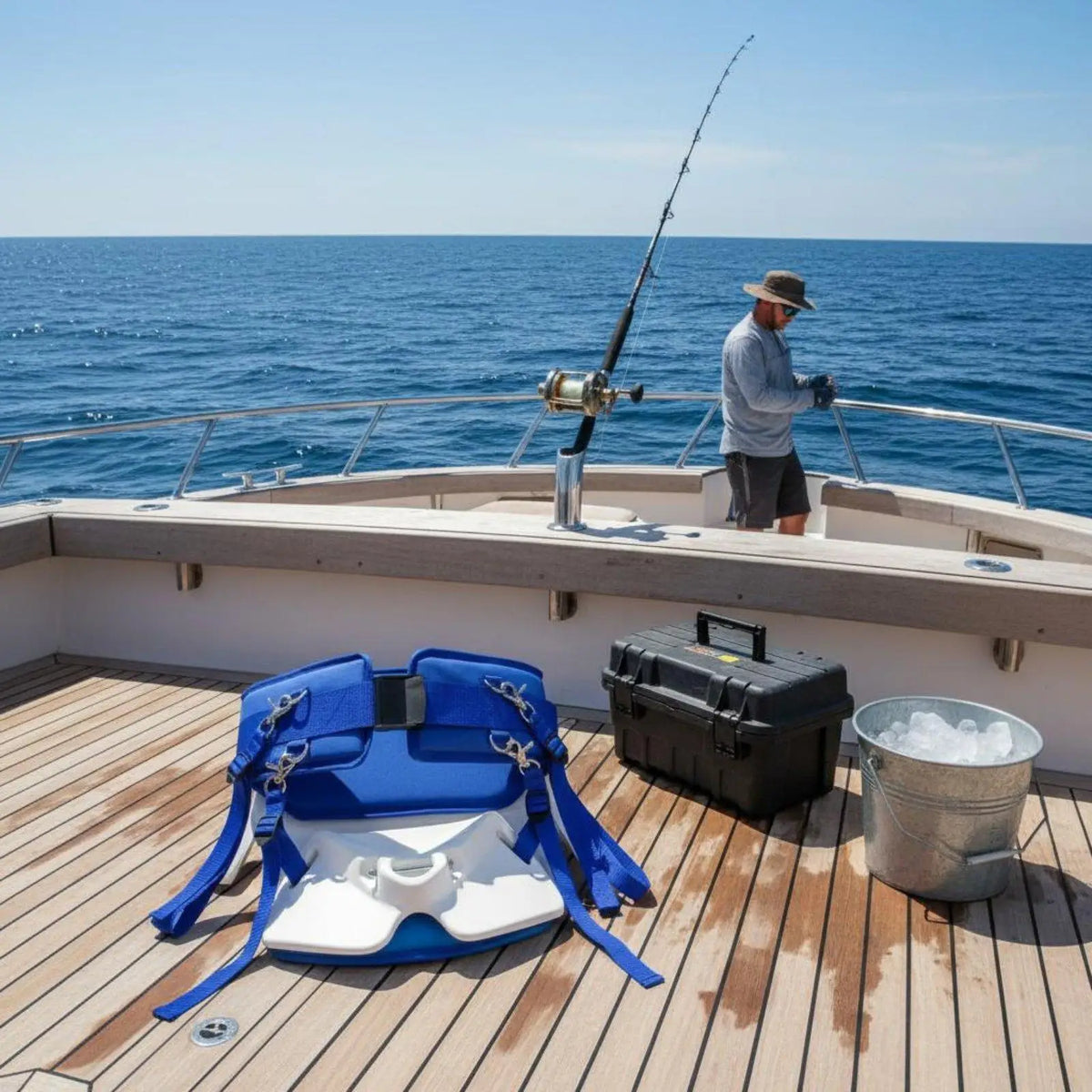 MagiDeal Fishing Fighting Belt – Lightweight Rod Holder Belt Fishing Rod Holder Belt PLUSH