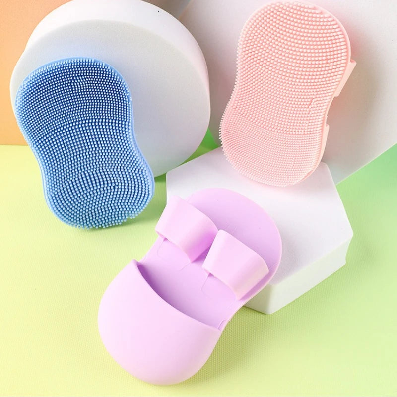 Silicone Facial Cleansing Brush – Manual Face Scrubber Facial Cleansing Brush PLUSH