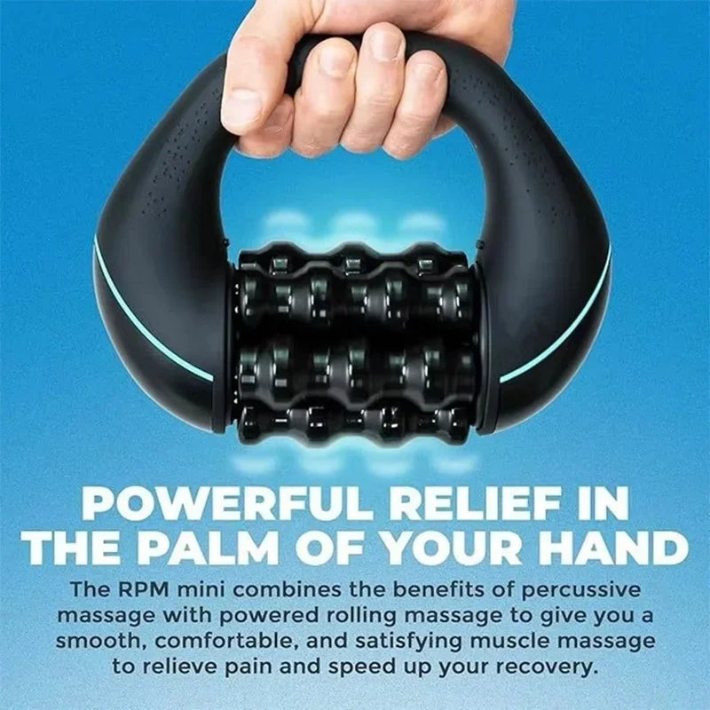 Portable Vibrating Massage Roller | USB Rechargeable, Adjustable Speed Handheld Massager PLUSH