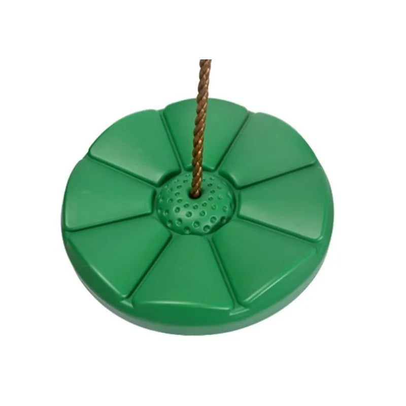 Sunflower Disc Swing – Indoor & Outdoor Hanging Swing for Kids Disc Swing PLUSH Green