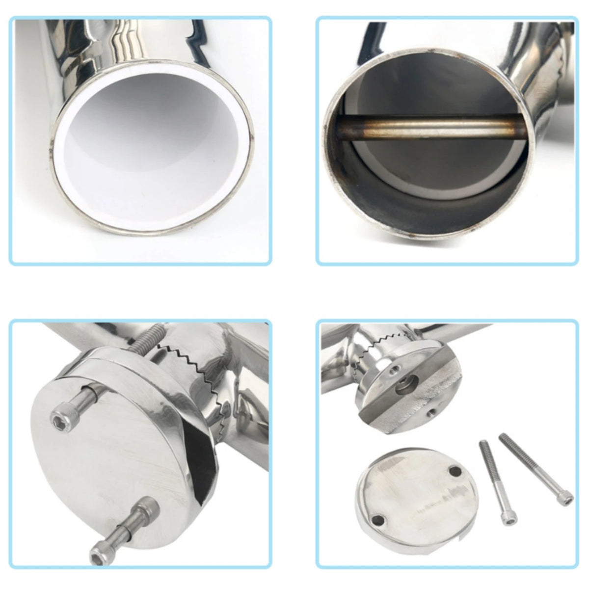 Stainless Steel Rail Mount Fishing Rod Holder Boat Clamp Fishing Rod Holder PLUSH