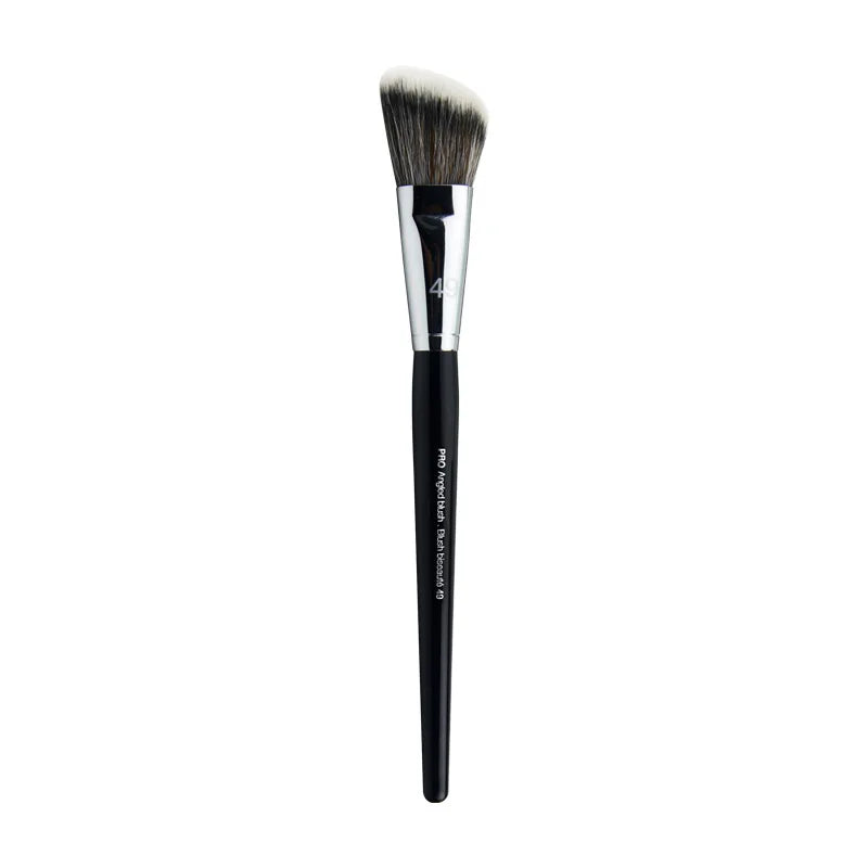 Angled Contouring Blush Brush – Cheekbone Sculpting Tool Contouring Makeup Brush PLUSH 49 Contouring Brush