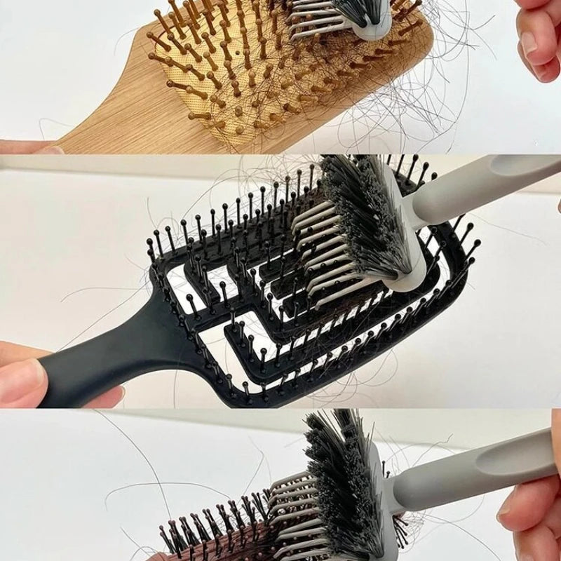 2-in-1 Hair Brush & Comb Cleaning Tool – Dust Remover Hair Brush Cleaner PLUSH