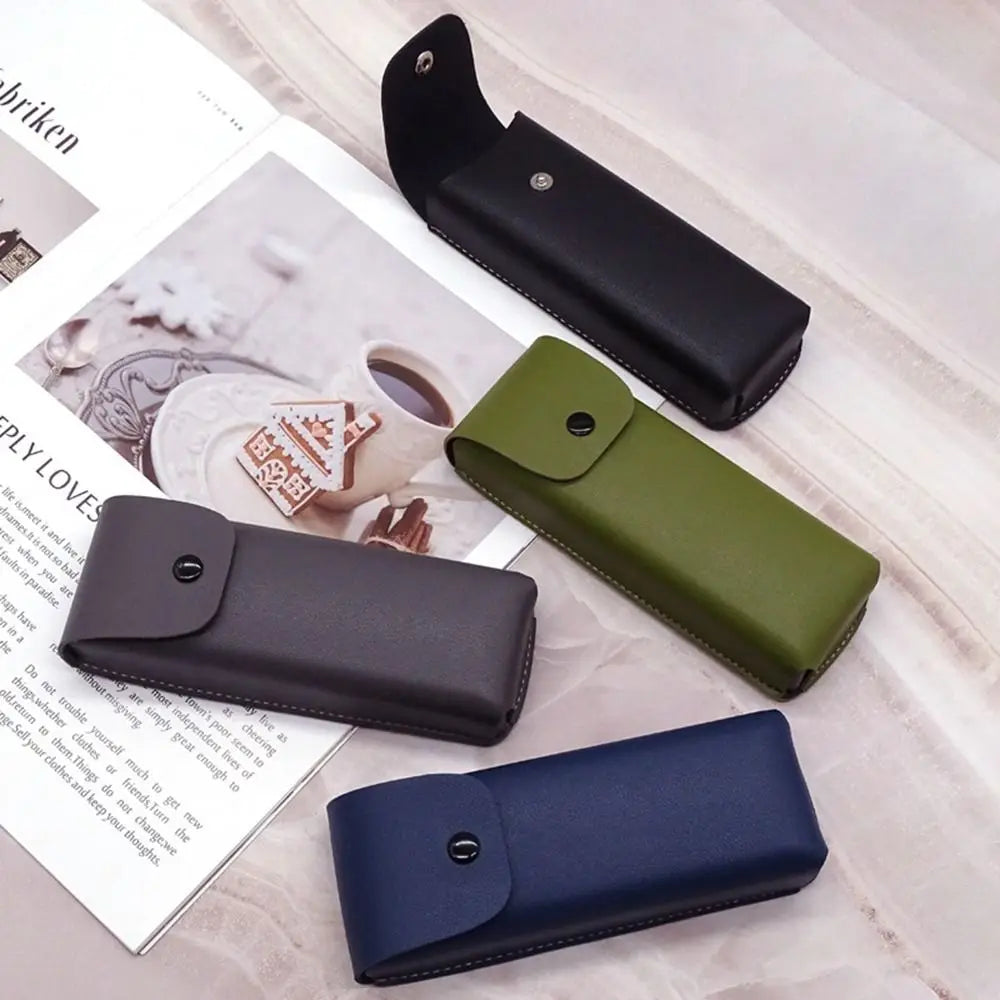 PU Leather Glasses Case – Unisex Eyeglass & Sunglasses Box Eyeglass Case PLUSH