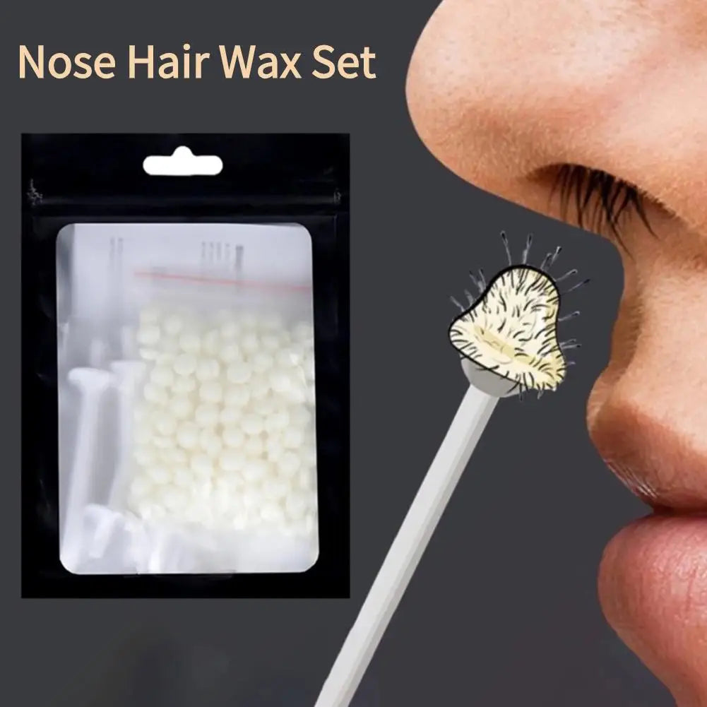 Portable Nose Wax Hair Removal Kit – 25g/50g Natural Wax Nose Hair Wax Kit PLUSH