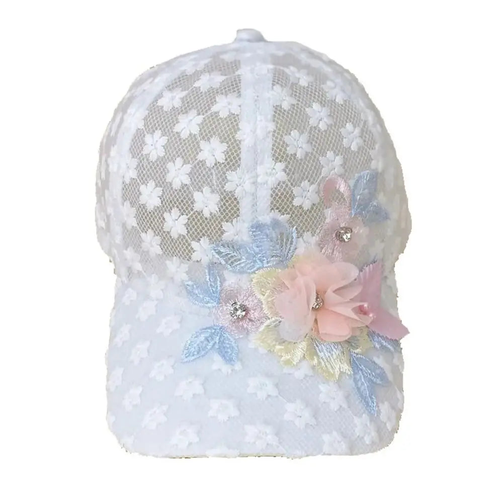 Women's Breathable Floral Lace Baseball Cap – Quick-Dry Hat Women's Baseball Cap PLUSH