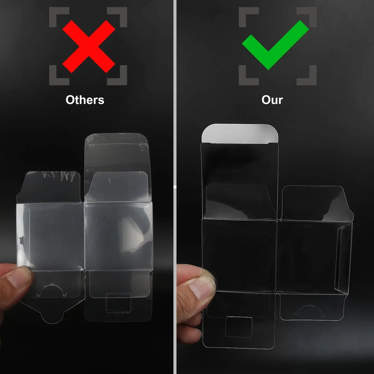 50pcs Clear Favor Boxes | Mini Cube Candy & Gift Boxes Party Favor Boxes PLUSH