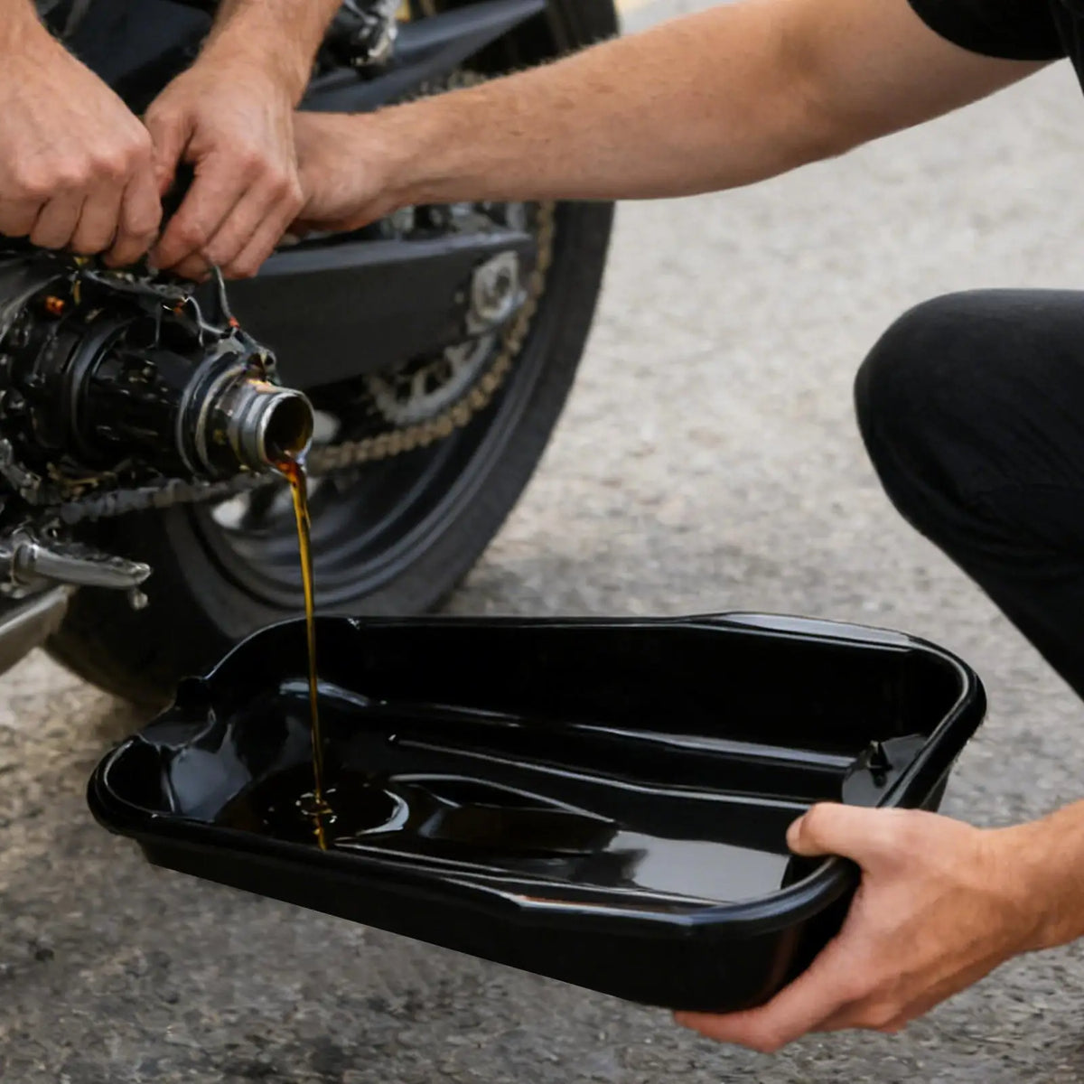 Wide-Mouth Oil Drain Pan – Automotive Fluid Container for Garage Oil Drain Pan PLUSH Default Title