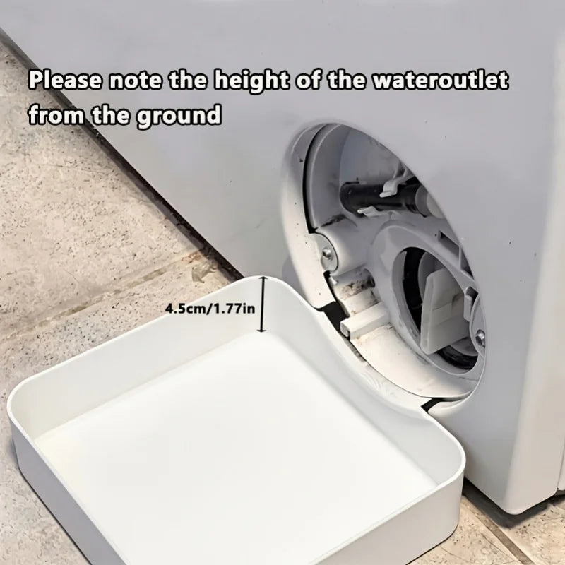 Washing Machine Drainage Tray – Stop Laundry Floor Overflow Appliance Drip Tray PLUSH