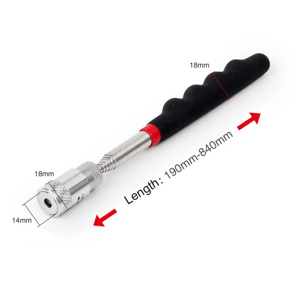 Telescoping Magnetic Pickup Tool – Extendable Magnet Stick Magnetic Pickup Tool PLUSH 8LB with lights