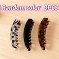 3-Pack Large Banana Hair Clips with Comb Teeth – Anti-Slip Banana Hair Clips PLUSH Random color 3pcs