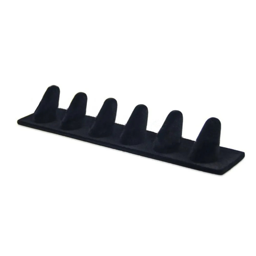 Velvet Ring Display Stand – Multi-Style Jewelry Holder Jewelry Display Stand PLUSH Six Fingers