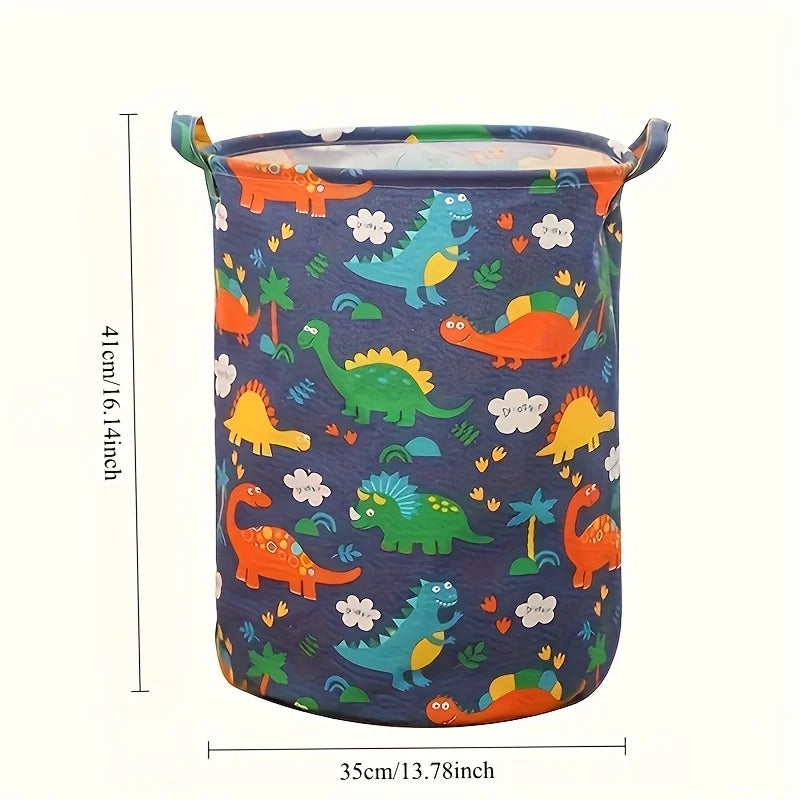 Dinosaur Fabric Storage Basket – Large Capacity Home Organizer Fabric Storage Basket PLUSH
